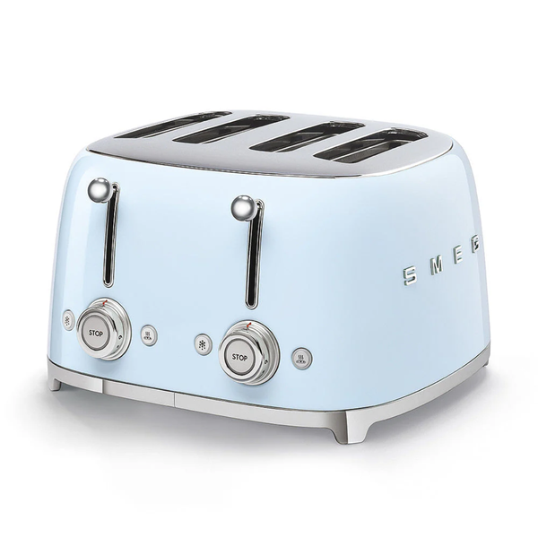 Smeg 4-Slot Toaster, Pastel Blue #TSF03PBUS