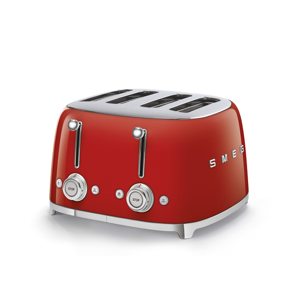 Smeg 4-Slot Toaster, Red #TSF03RDUS