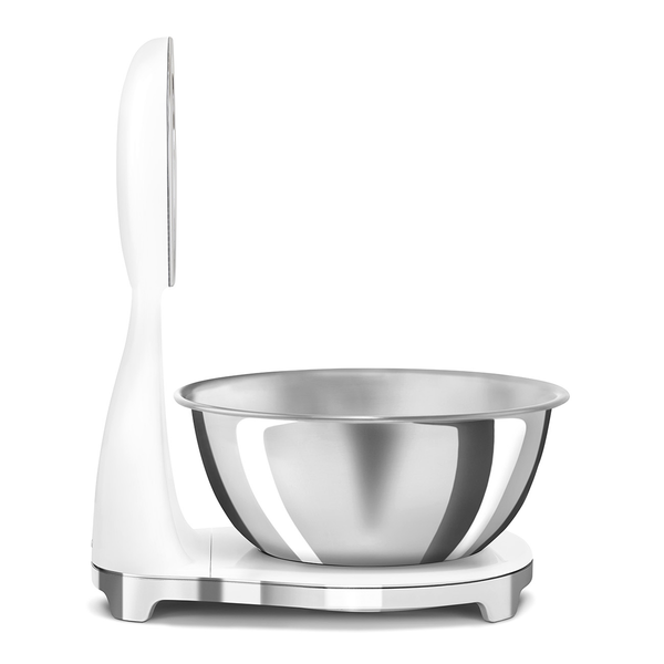 Smeg Analog and Digital Kitchen Scale, White #KSF01WHWW