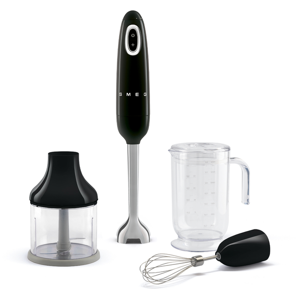 Smeg Immersion Hand Blender with Acccessories, Black #HBF03BLUS