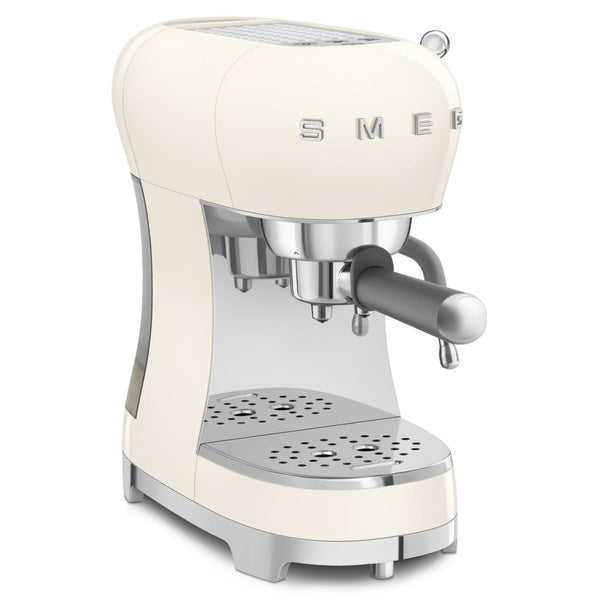 Smeg Manual Espresso Coffee Machine #ECF02CRUS - Cream