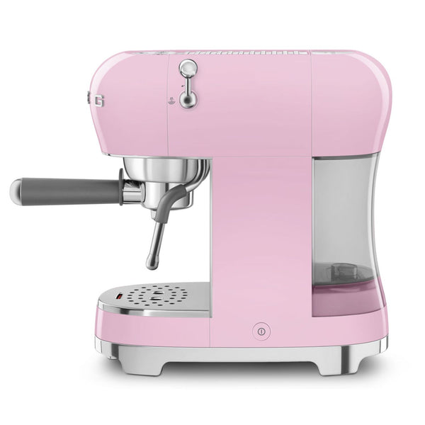 Smeg Manual Espresso Coffee Machine #ECF02PKUS - Pink