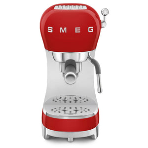 Smeg Manual Espresso Coffee Machine #ECF02RDUS - Red