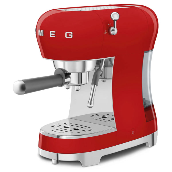 Smeg Manual Espresso Coffee Machine #ECF02RDUS - Red