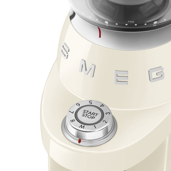 Smeg Coffee Grinder, Cream #CGF03CRUS