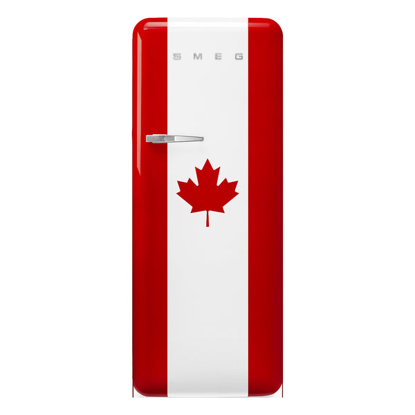 SMEG FAB28 Retro Right Hand Fridge, Canada Flag #FAB28URDCA3 (Ships in 5-7 business days)
