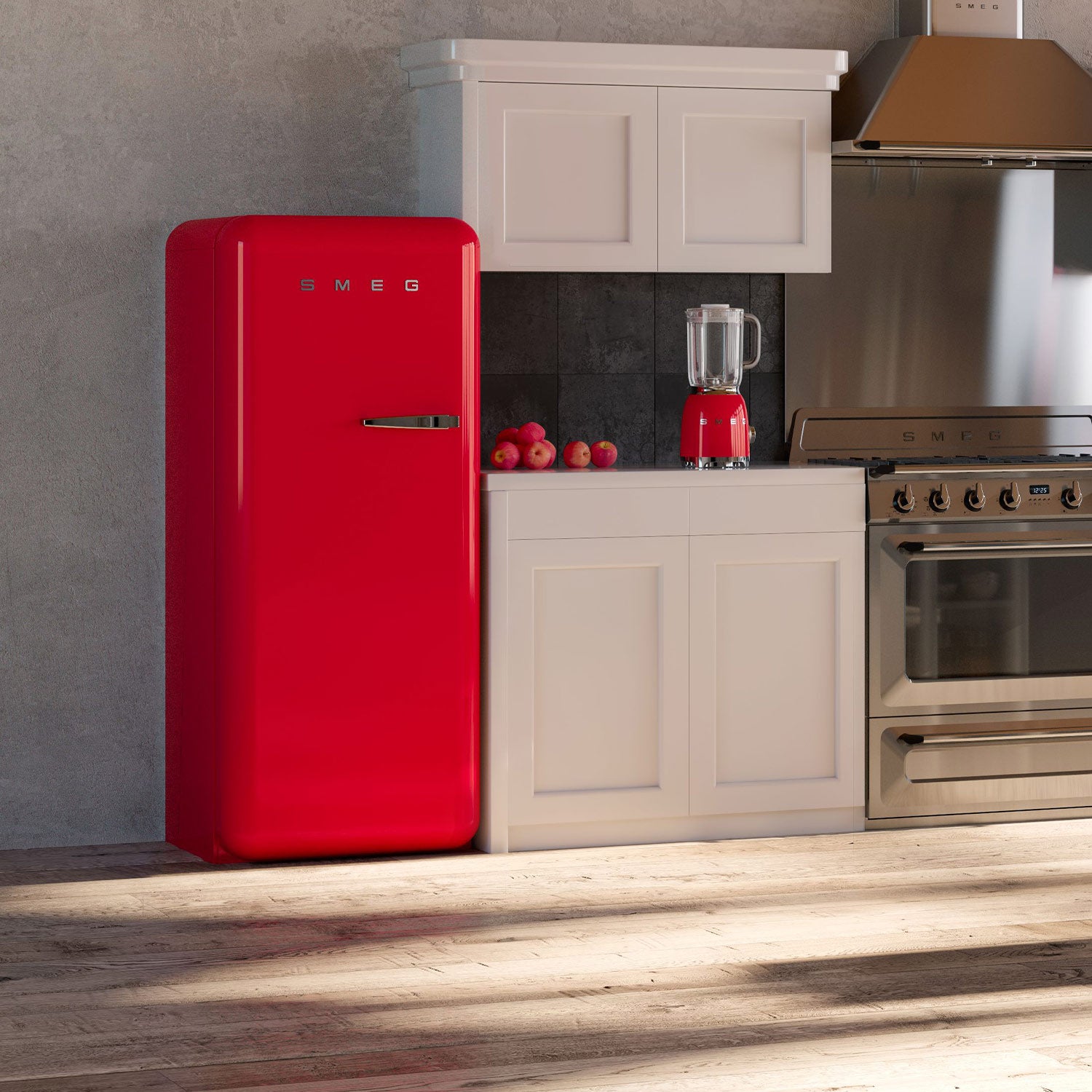 Smeg Retro Style 1.3 Cu. Ft. Red Compact Refrigerator
