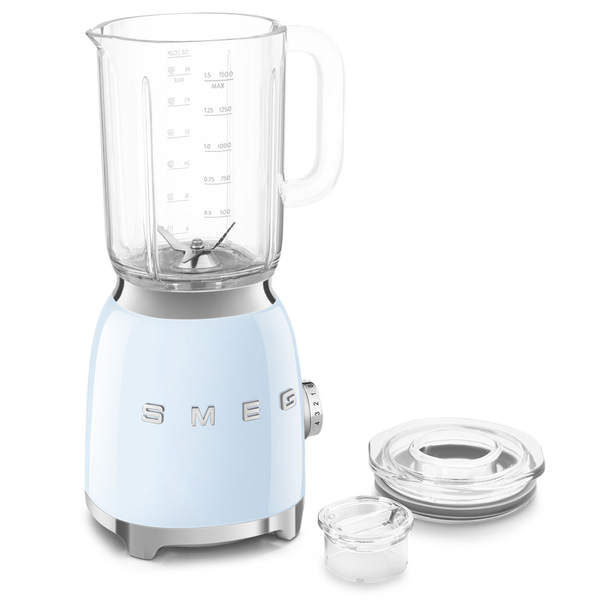 Smeg Glass Jar Stand Blender, Pastel Blue #BLF03PBUS