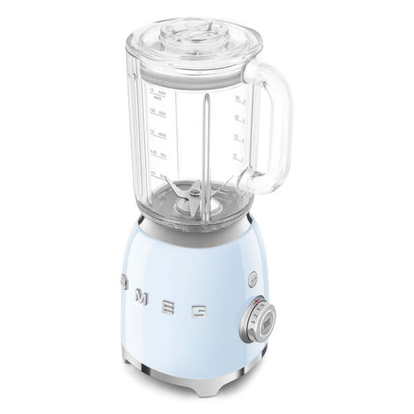 Smeg Glass Jar Stand Blender, Pastel Blue #BLF03PBUS