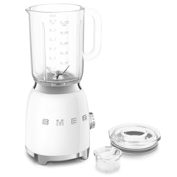 Smeg Glass Jar Stand Blender, White #BLF03WHUS