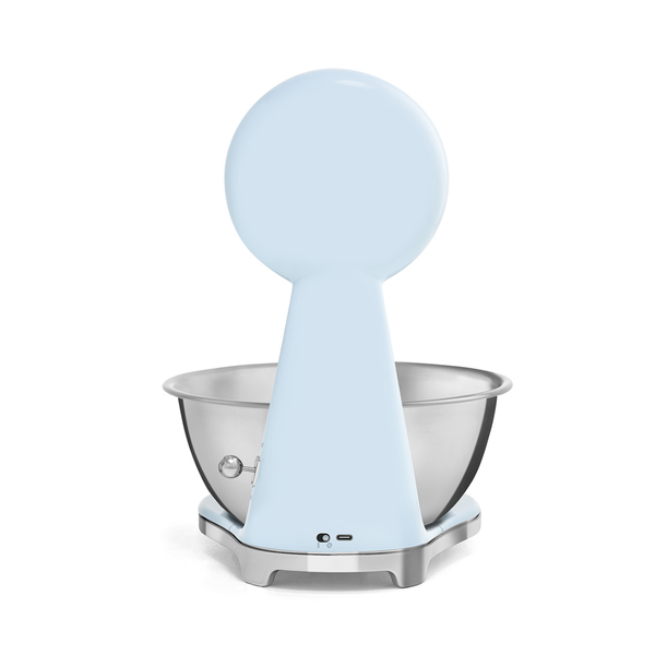 Smeg Analog and Digital Kitchen Scale, Pastel Blue #KSF01PBWW
