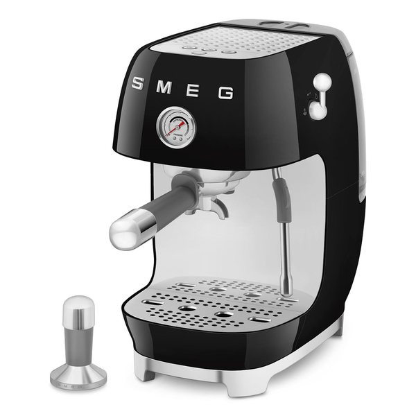 Smeg Manual Espresso Coffee Machine With Cold Brew, Black #ECF03BLUS