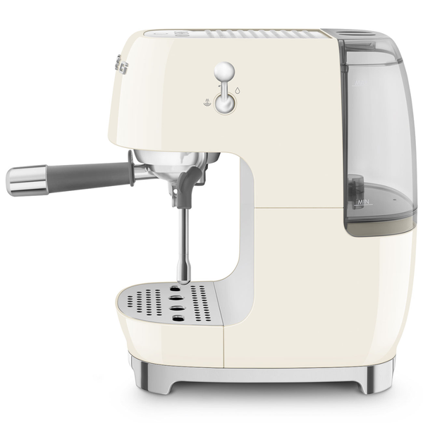 Smeg Manual Espresso Coffee Machine With Cold Brew, Cream #ECF03CRUS