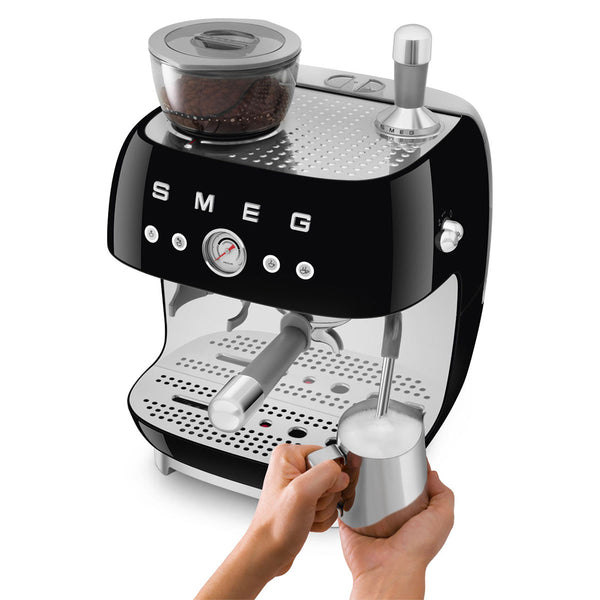 SMEG Manual Espresso Machine, Black #EGF03BLUS
