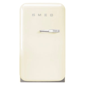 SMEG Retro Left Hand Mini Fridge, Cream #FAB5ULCR3 (This item ships in 3-7 business days after ordering)
