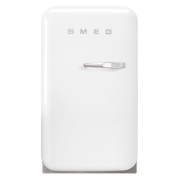 SMEG Retro Left Hand Mini Fridge, White #FAB5ULWH3(This item ships in 3-7 business days after ordering)