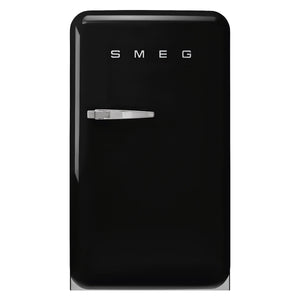 SMEG Retro Right Hand Mini Fridge, Black #FAB10URBL3 (This item ships in 3-7 business days after ordering)