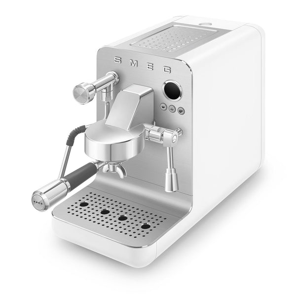 Smeg Minipro Espresso Machine, Matte White #EMC02WHMUS