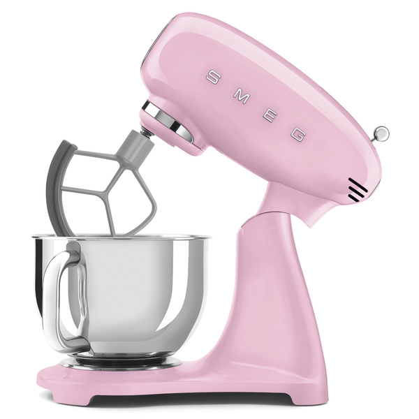 Smeg Tilting Stand Mixer, Pastel Pink #SMF05PKUS