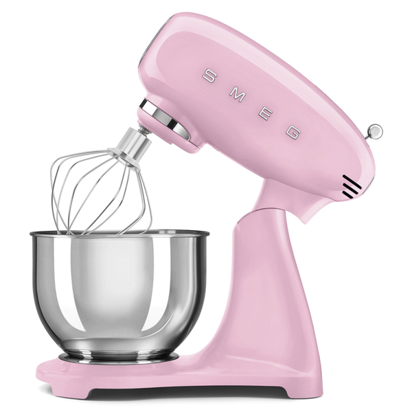 Smeg Tilting Stand Mixer, Pastel Pink #SMF05PKUS