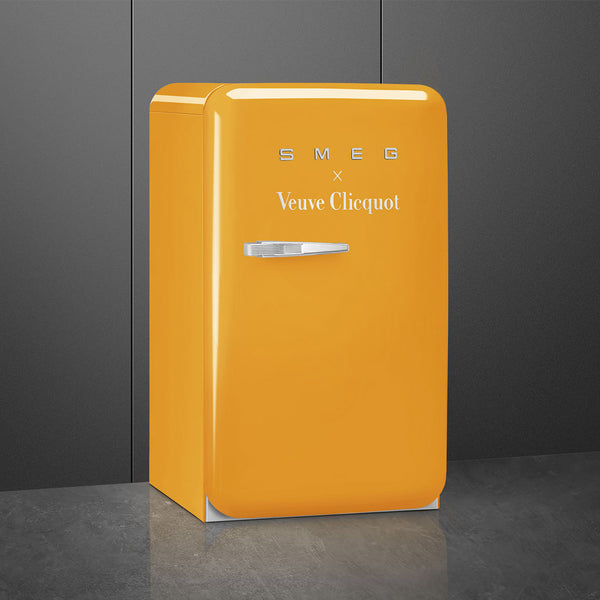 SMEG x Veuve Clicquot Retro Right Hand Mini Fridge, Special Edition #FAB10URDYVC3 (Ships in 3-7 business days)