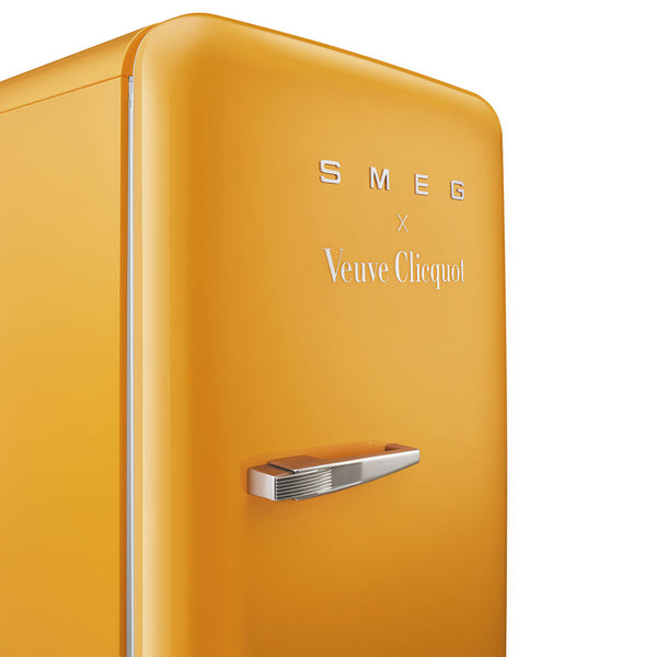 SMEG x Veuve Clicquot Retro Right Hand Fridge, Special Edition #FAB28URDYVC3 (Ships in 3-7 business days)