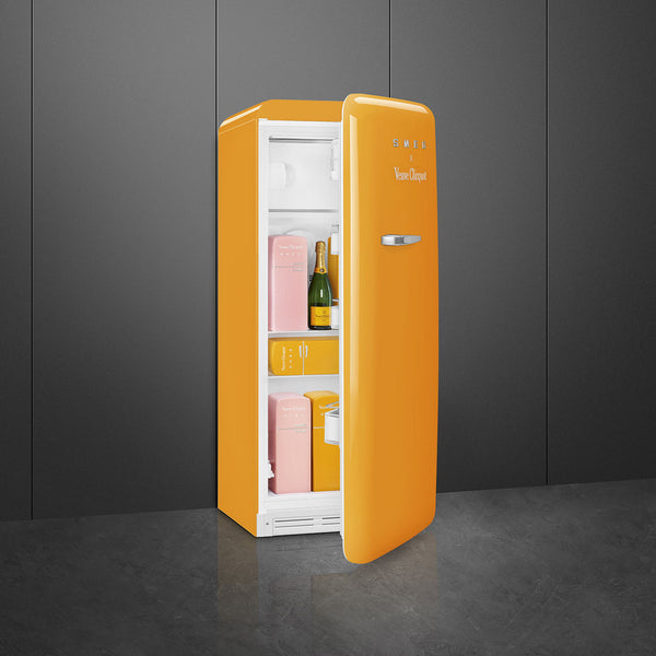 SMEG x Veuve Clicquot Retro Right Hand Fridge, Special Edition #FAB28URDYVC3 (Ships in 3-7 business days)