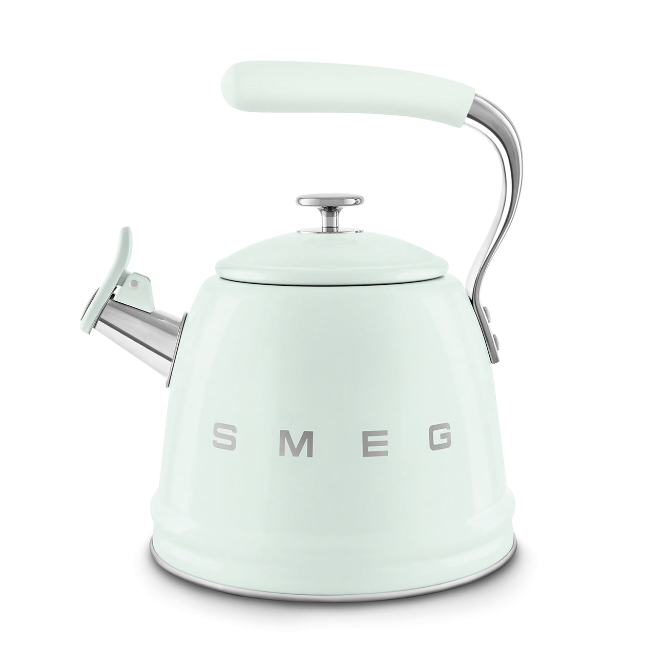 Smeg Retro Style Whistling Kettle Pastel Green – ECS Coffee