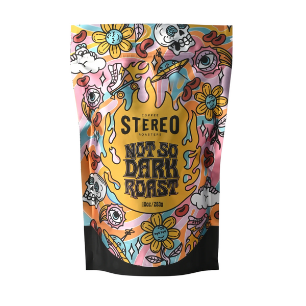 Café en grains entiers Stereo Coffee Roasters, torréfaction pas si foncée, 283 g 