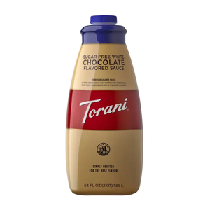 Torani Sugar Free White Chocolate Sauce, 64 oz. 
