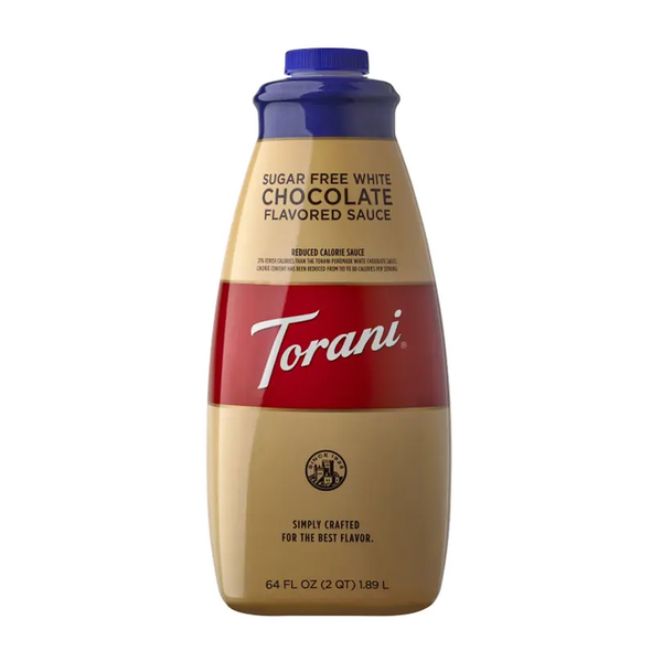 Torani Sugar Free White Chocolate Sauce, 64 oz. 