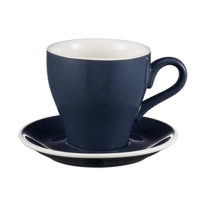 I.XXI Tulip Coffee Cup with Saucer 280ml, Navy