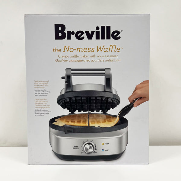 Open Box (#443) | Breville the No-mess Waffle Maker, Brushed Stainless Steel