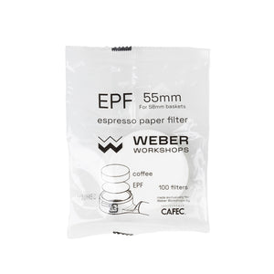 Weber Works Espresso Paper Filter 100 Pack, 55mm