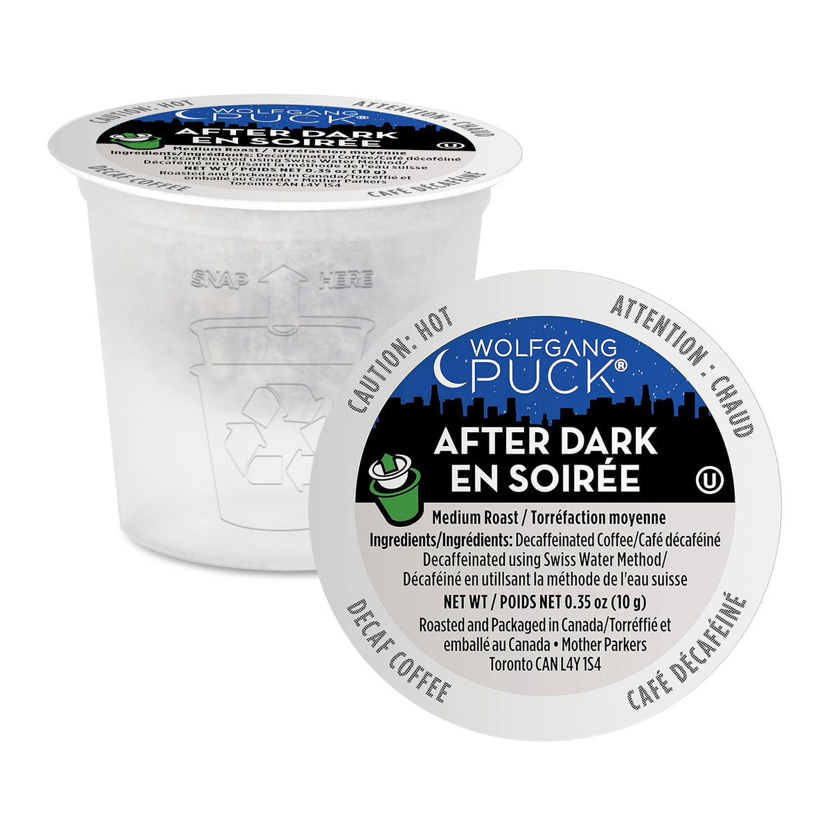 Wolfgang Puck After Dark Swiss Water Process Decaf Single Serve Coffee 24 Pack ECS Coffee Inc.
