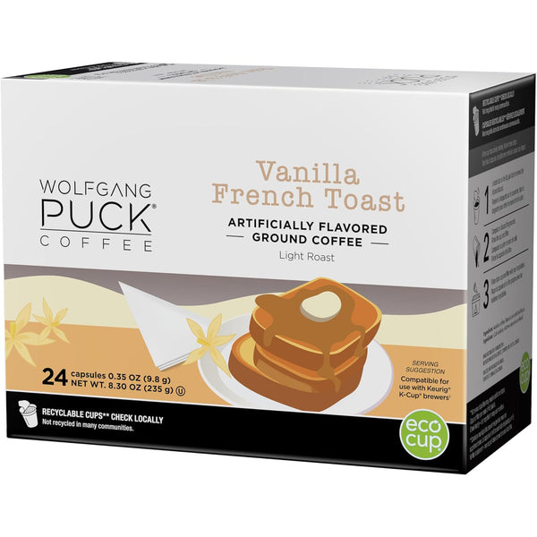 Wolfgang Puck Vanilla French Toast Single Serve Coffee 24 Pack