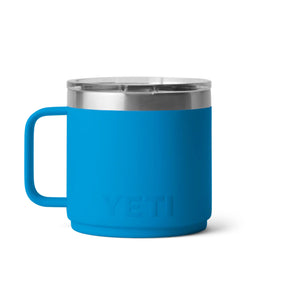 YETI Rambler 14 oz. Stackable Mug with MagSlider Lid, Big Wave Blue