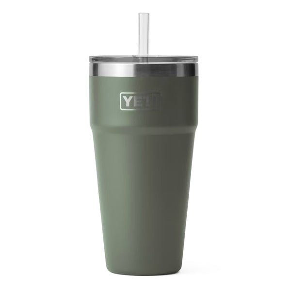 YETI Rambler 26 oz. Stackable Cup with Straw Lid, Camp Green