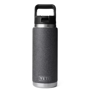 YETI Rambler 26 oz. Bottle With Straw Cap, Black Stone