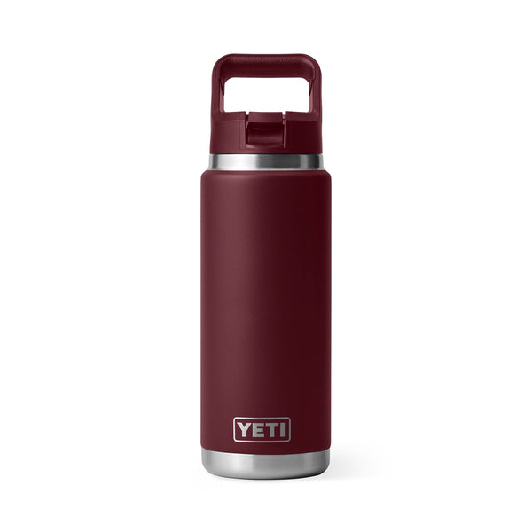 YETI Rambler 26 oz. Bottle With Straw Cap, Wild Vine Red