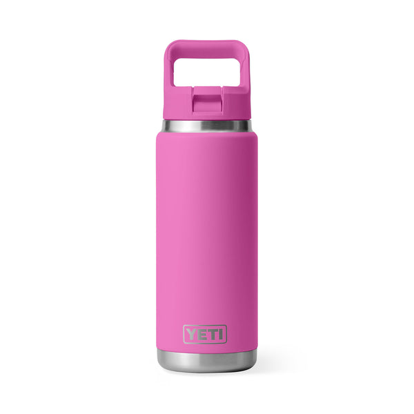 YETI Rambler 26 oz. Bottle With Straw Cap, Wildflower Fuchsia