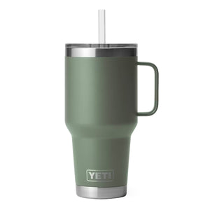 YETI Rambler 35 oz. Mug With Straw Lid, Camp Green