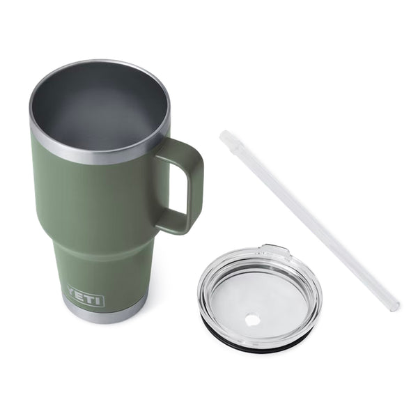 YETI Rambler 35 oz. Mug With Straw Lid, Camp Green