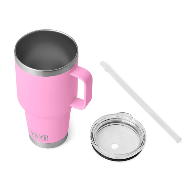 YETI Rambler 35 oz. Mug With Straw Lid, Power Pink