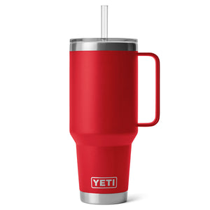 YETI Rambler 42 oz. Mug With Straw Lid, Rescue Red