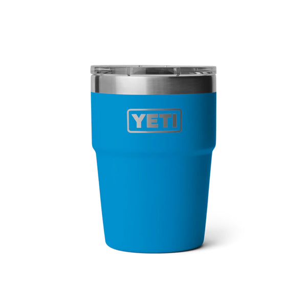 YETI Rambler 16 oz. Stackable Pint Cup with Magslider Lid, Big Wave Blue