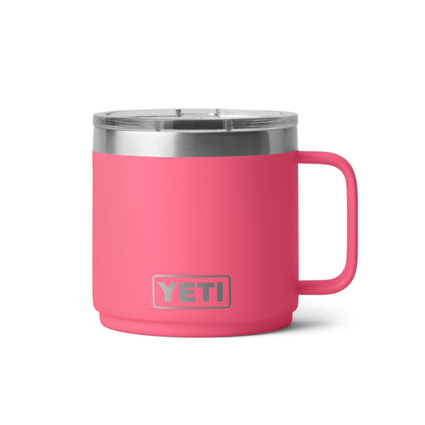 YETI Rambler 14 oz. Stackable Mug with MagSlider Lid, Tropical Pink