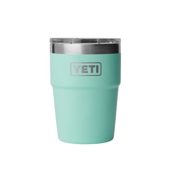 YETI Rambler 16 oz. Stackable Pint Cup with Magslider Lid, Seafoam