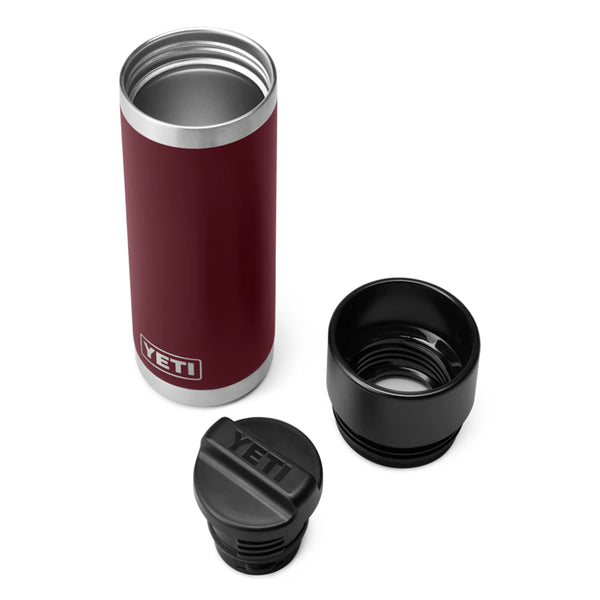 YETI Rambler 18oz. Bottle with Hot Shot Cap, Wild Vine Red