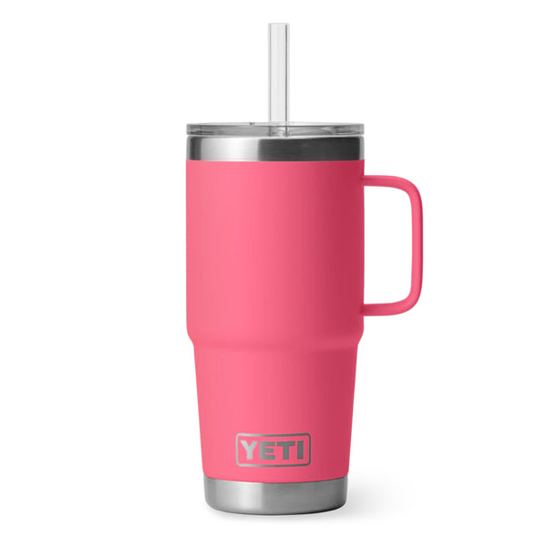 YETI Rambler 25 oz. Mug With Straw Lid, Tropical Pink